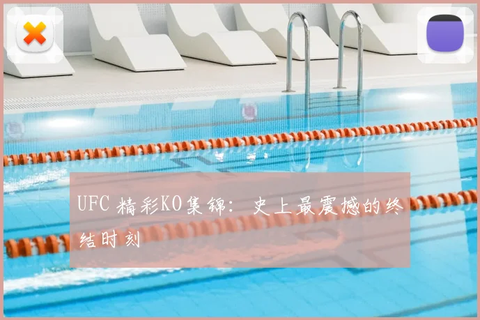 UFC 精彩KO集锦：史上最震撼的终结时刻